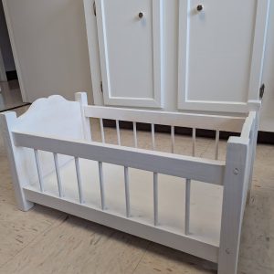 Handcrafted Doll Cradle with spindle sides