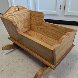 Handcrafted Rocking Doll Cradle