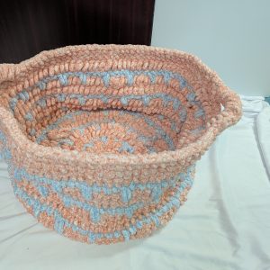 Beautiful Hand-Crocheted Basket