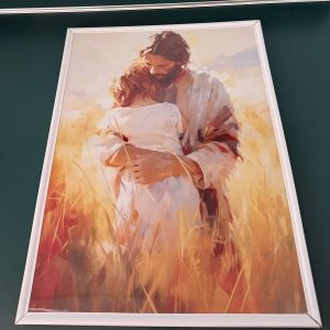 Set of 3/ Jesus and Child Framed Nursery Prints