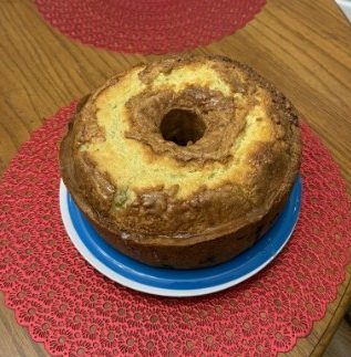 Lemon Blueberry Poundcake with Lemon Glaze