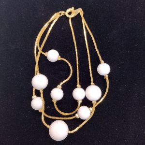 Gold‑Tone Multi‑Strand Bracelet & Matching Earrings