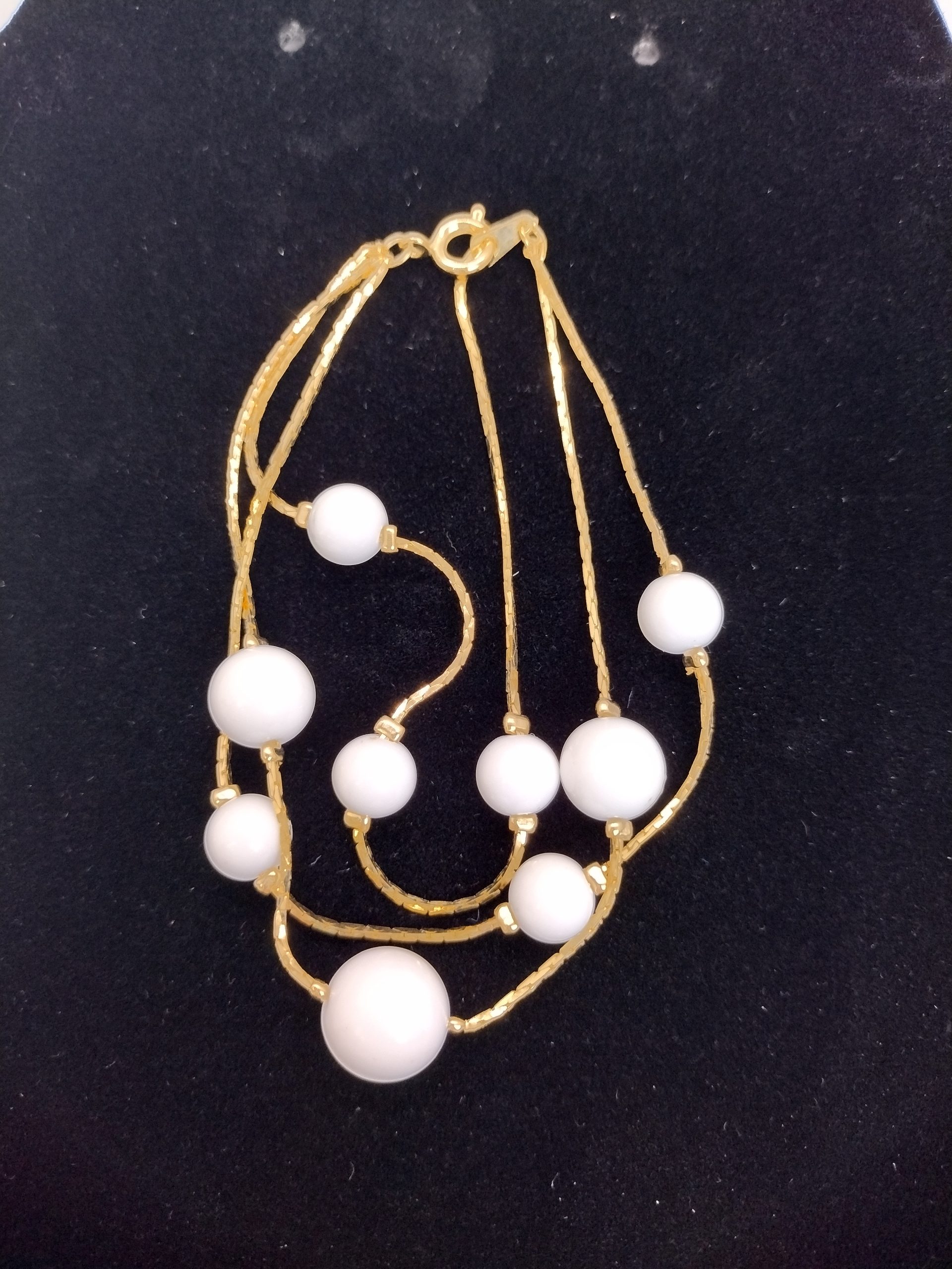 Gold‑Tone Multi‑Strand Bracelet & Matching Earrings