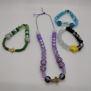 Handcrafted Children's Beaded Necklace & Bracelets