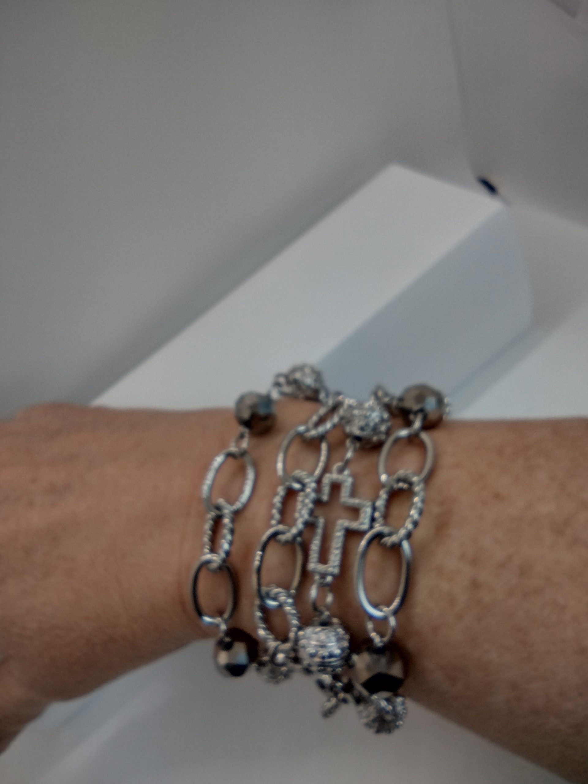 Vintage Premier Design/ Multi Layered Necklace with Matching Bracelet - Image 4