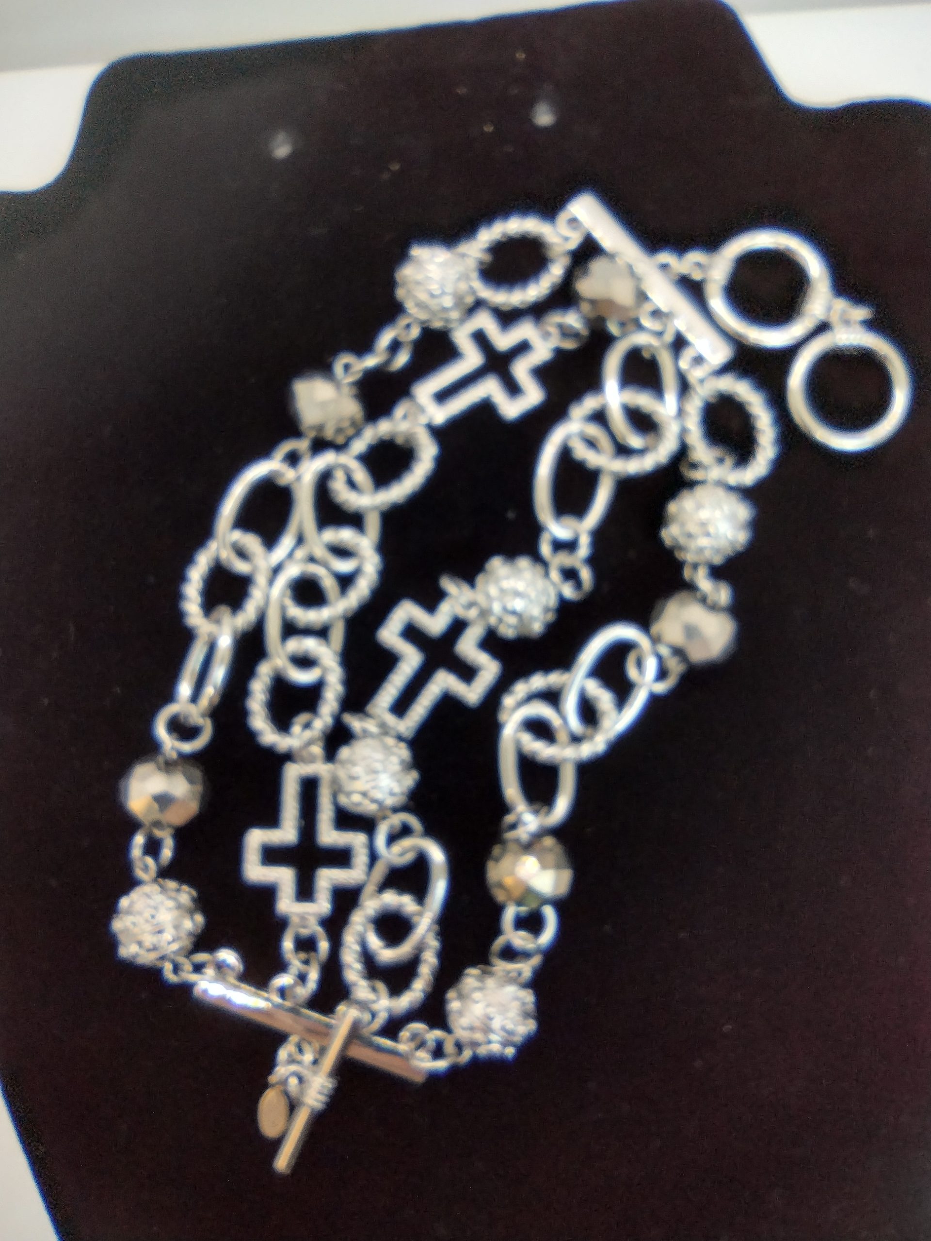 Vintage Premier Design/ Multi Layered Necklace with Matching Bracelet - Image 3