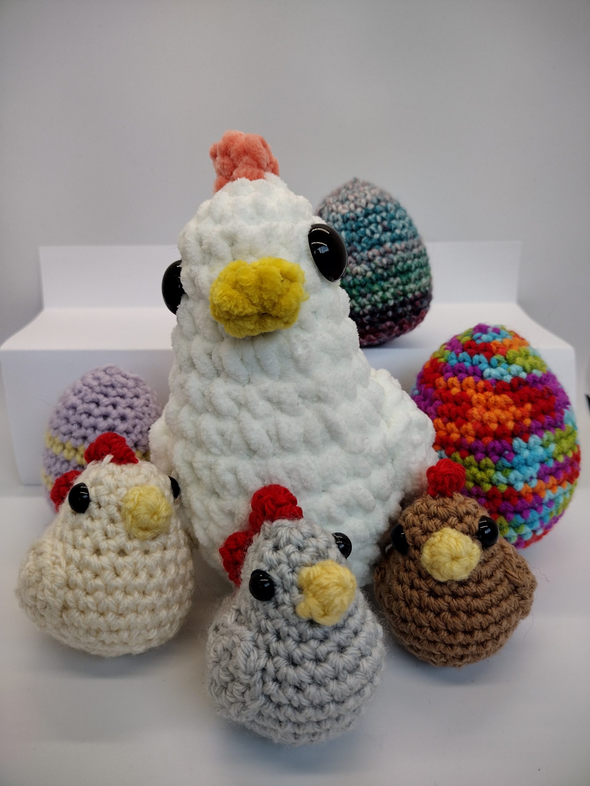 Easter Basket with Crocheted Hen and Chicks - Image 7