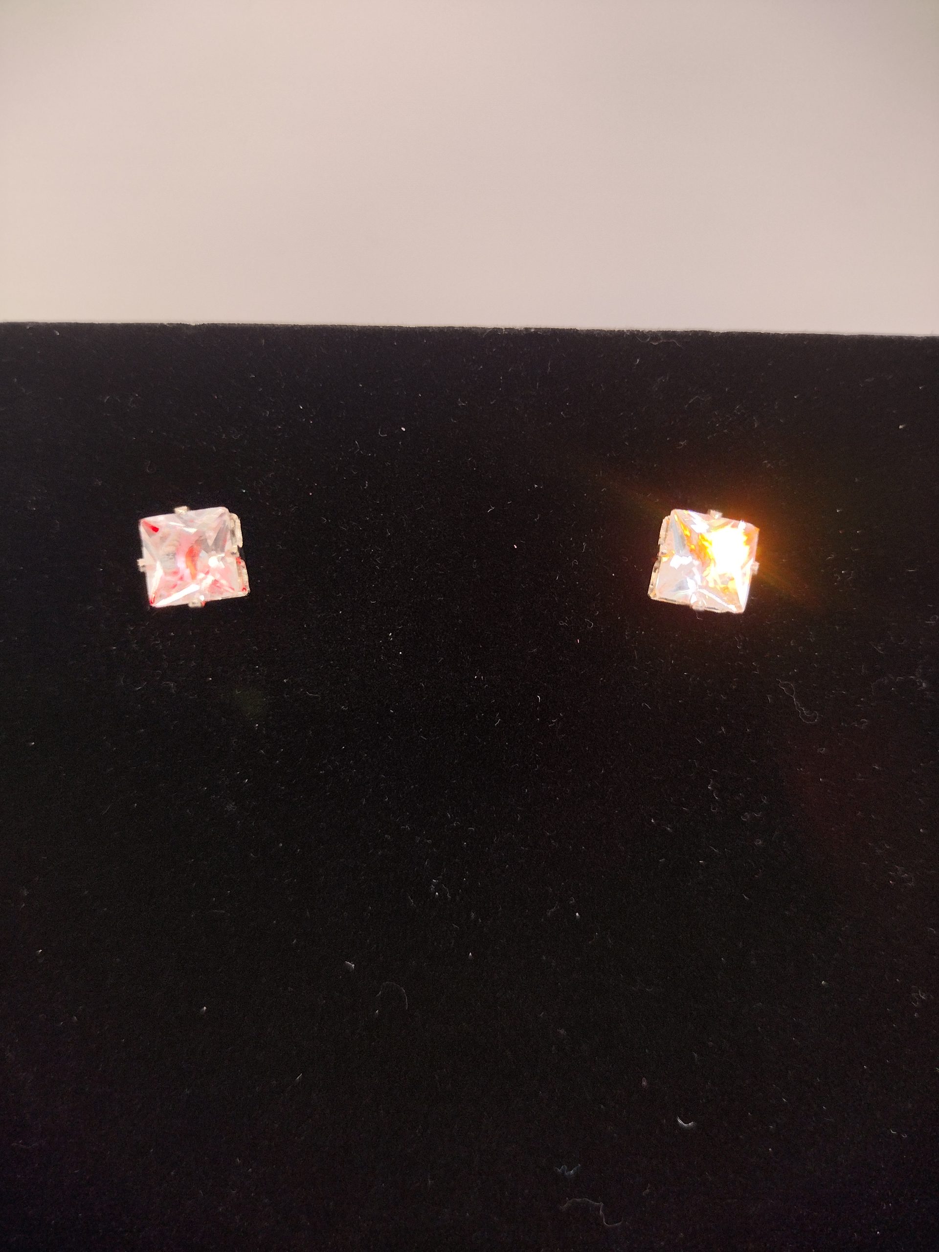 Cubic Zirconia Earrings with LED Light Up Feature - Image 2