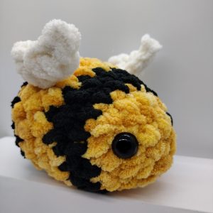 Adorable crocheted bee