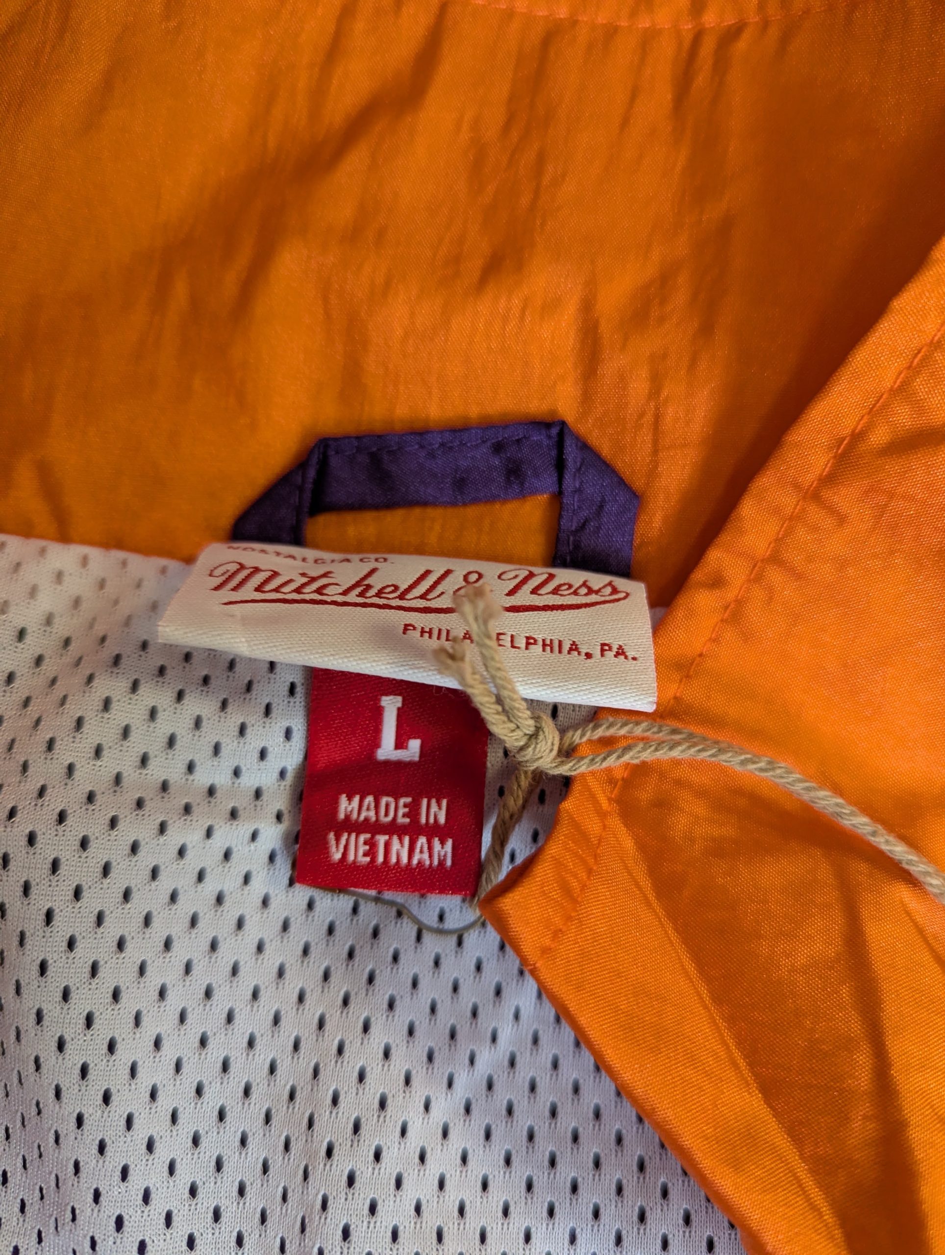 Clemson Windbreaker Jacket Officially licensed size L - Image 2