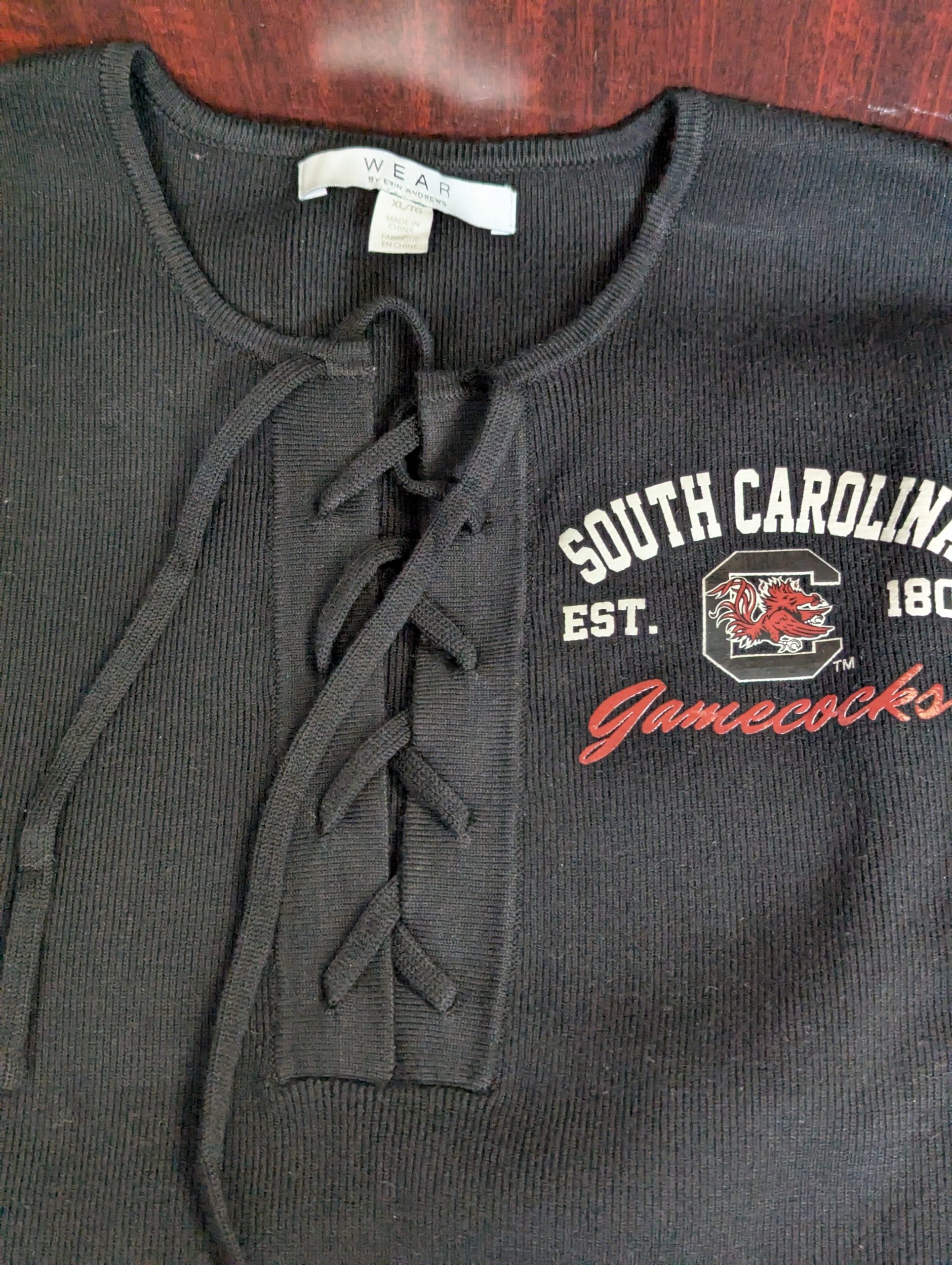 Women's XL Long Sleeved Black Gamecocks Dress - Image 4