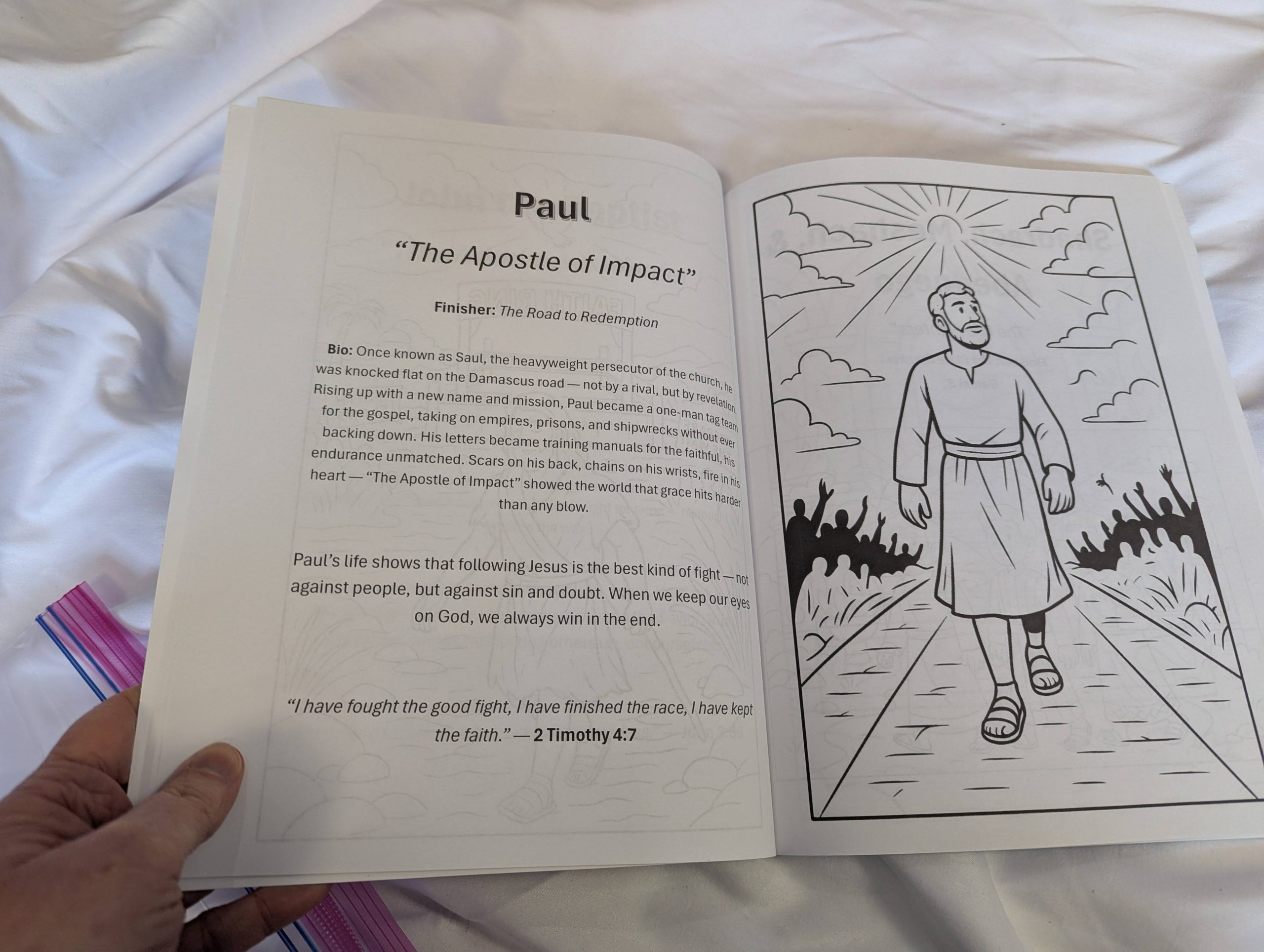 Good Fight League: Biblical Champions Coloring Book Set #1 - Image 3