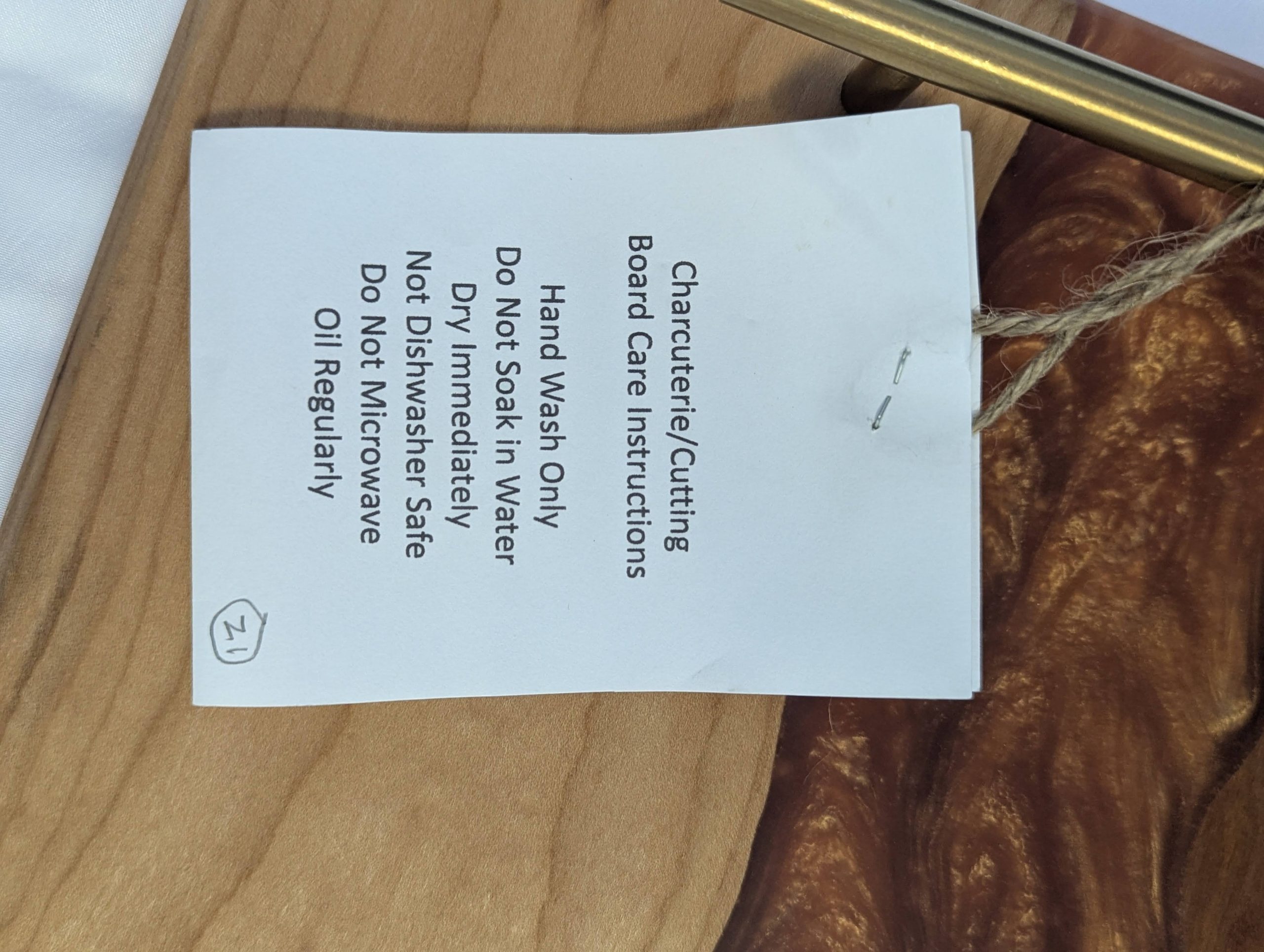 Handcrafted Charcuterie Board with Burnished Handles - Image 6