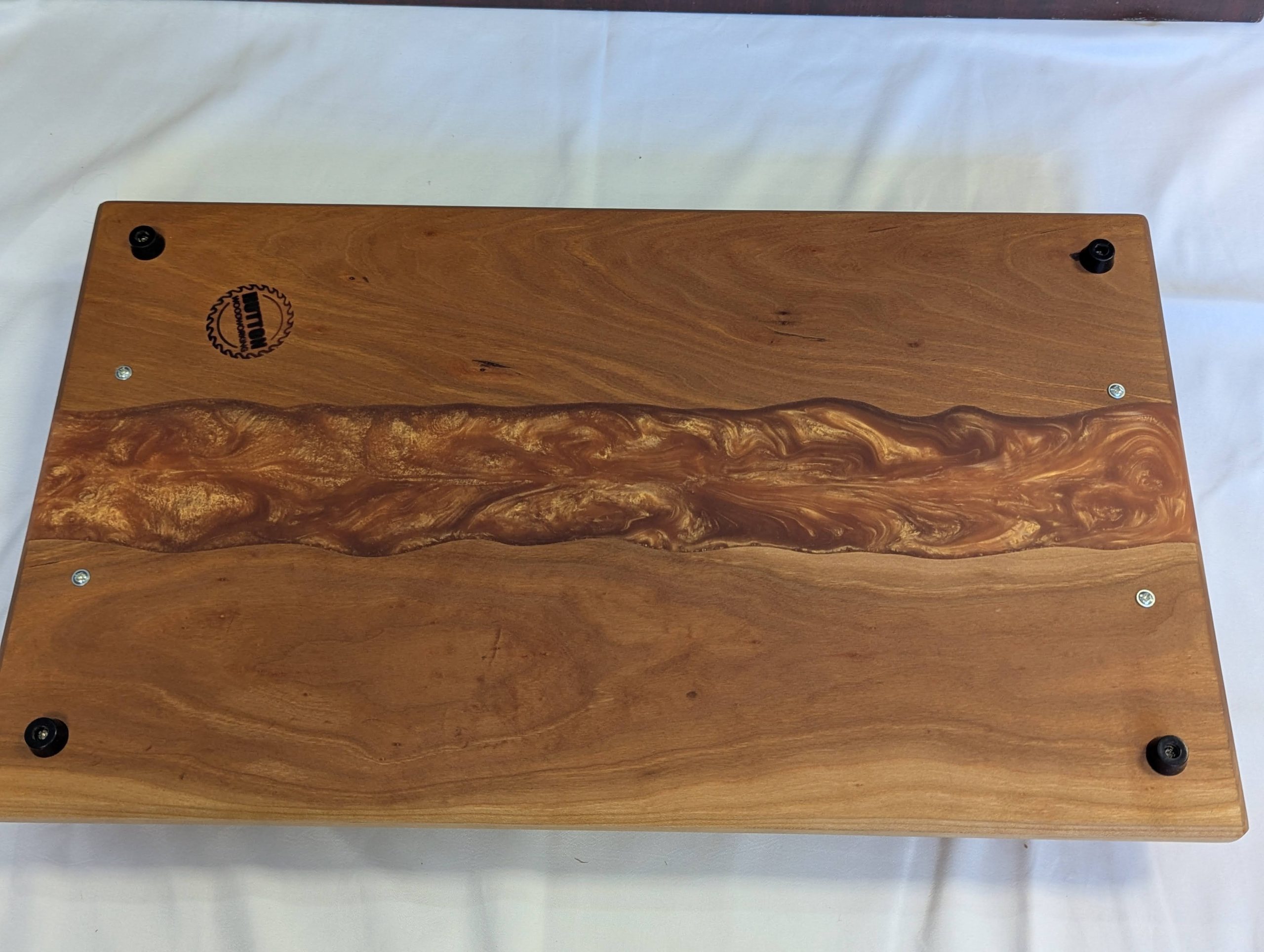 Handcrafted Charcuterie Board with Burnished Handles - Image 4