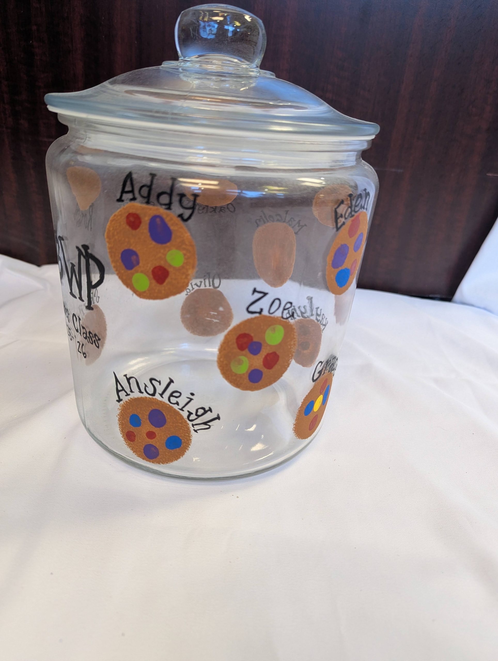 Fours' Class Art Project: Fingerprint Cookie Jar - Image 4