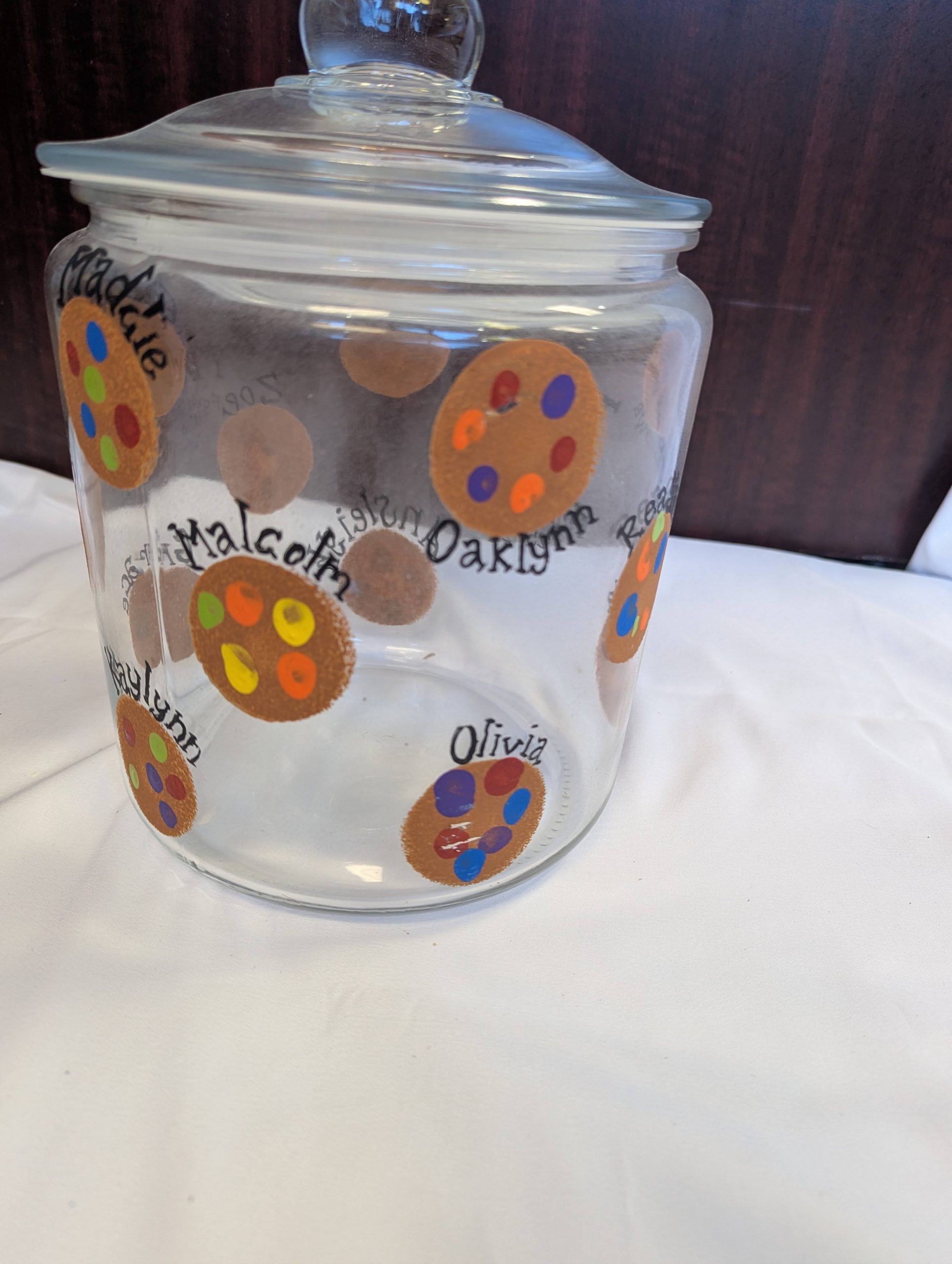 Fours' Class Art Project: Fingerprint Cookie Jar - Image 3