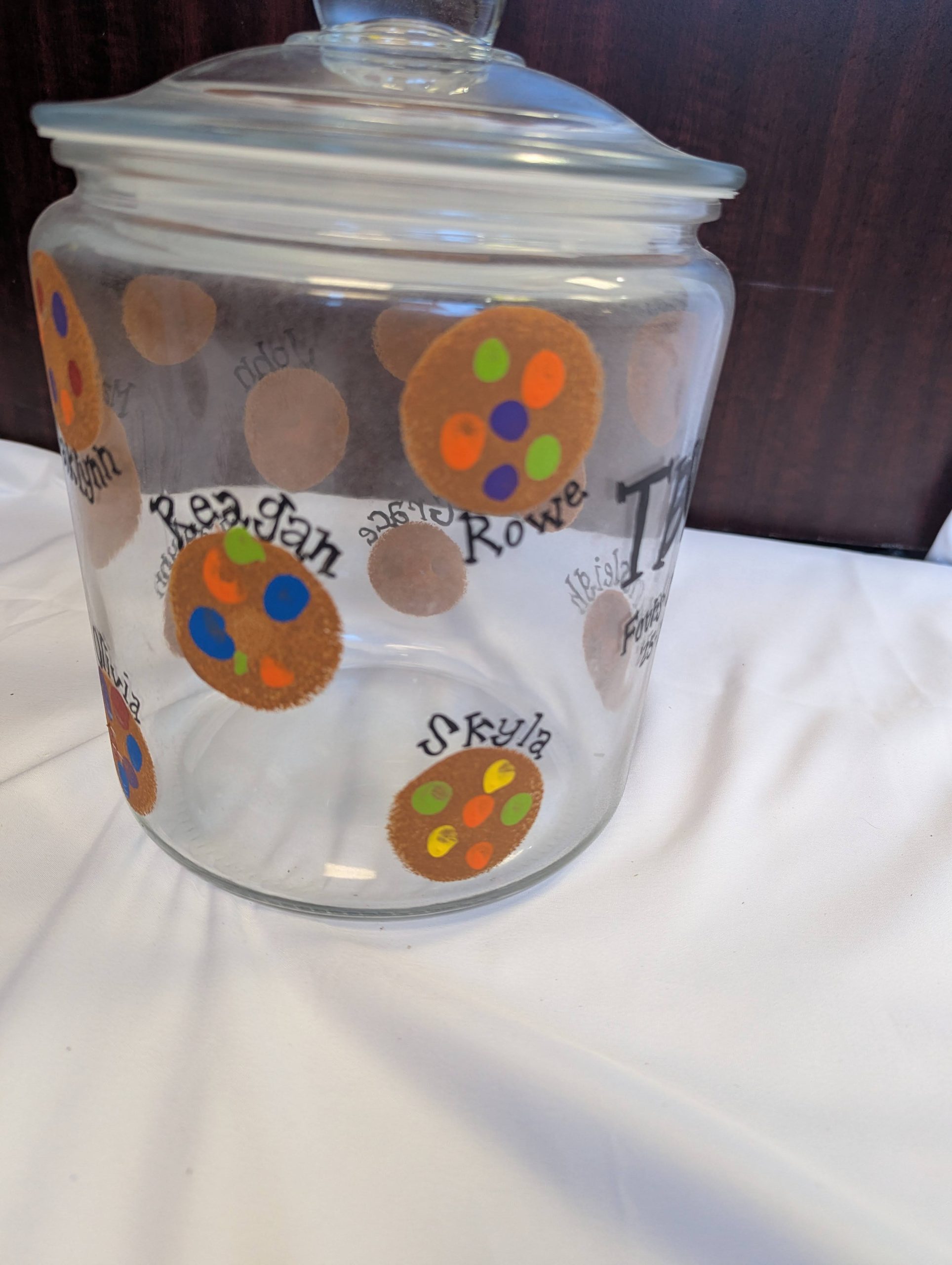 Fours' Class Art Project: Fingerprint Cookie Jar - Image 2