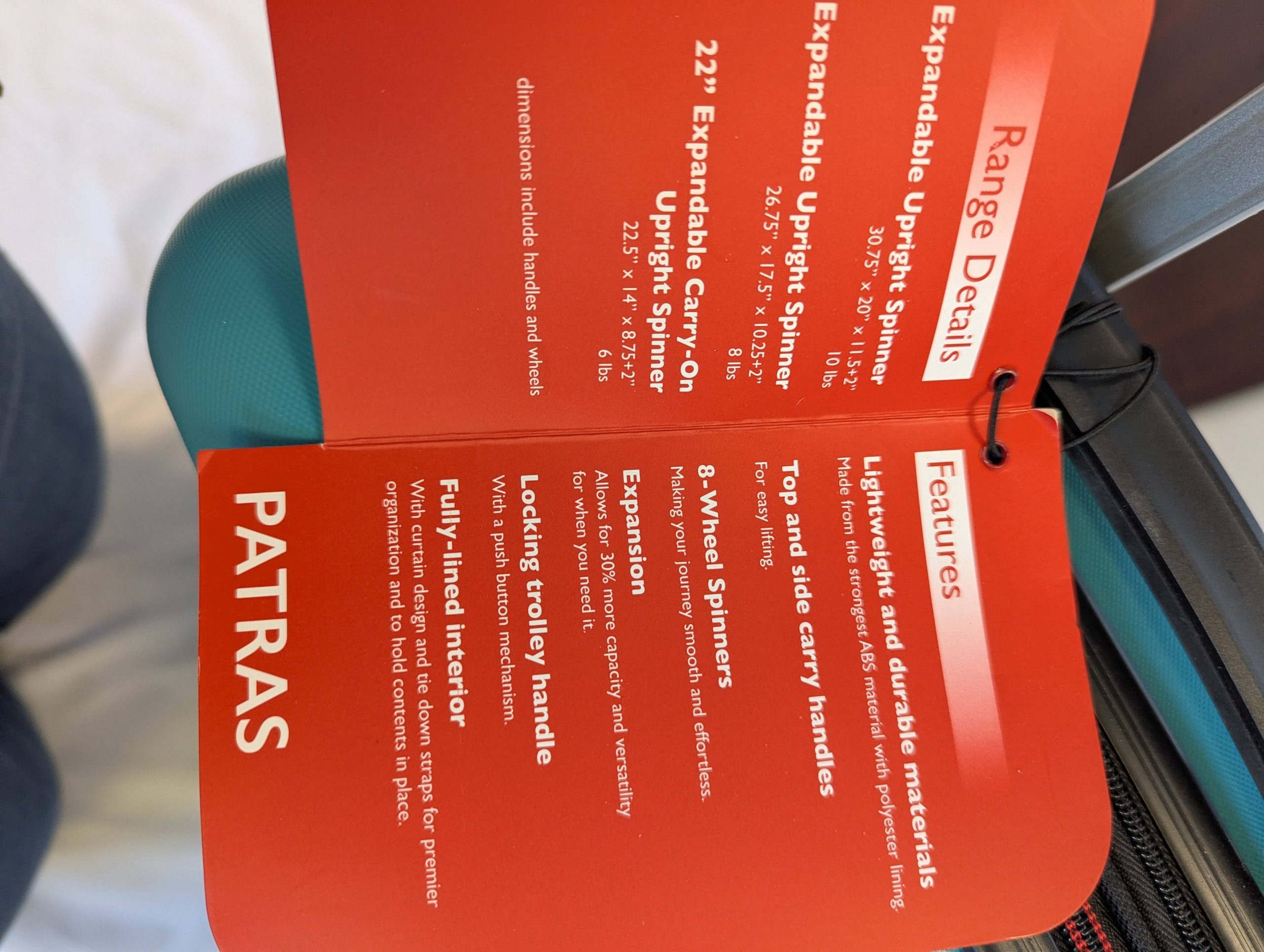 2 Turquoise Solite Suitcase Set - Image 3